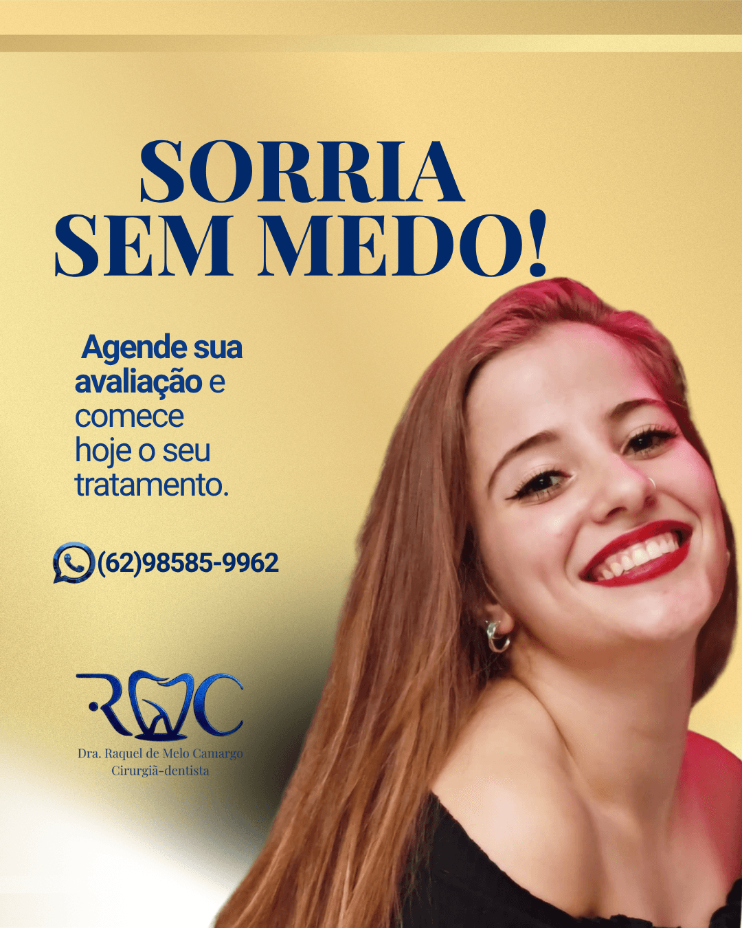 Consulta de prevenção e saúde bucal na clínica